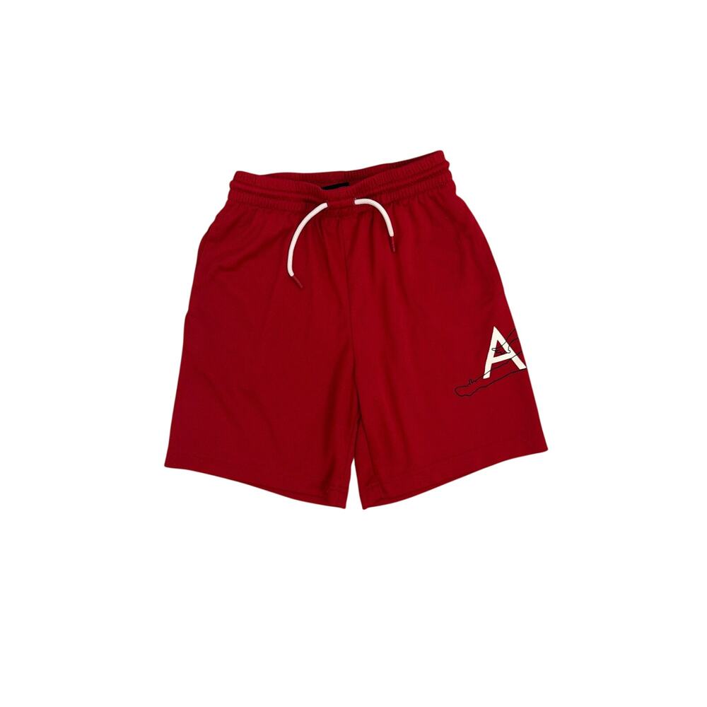 Jordan Jumpman Red Black Drawstring Big Air Mesh Shorts Youth Medium 10/12